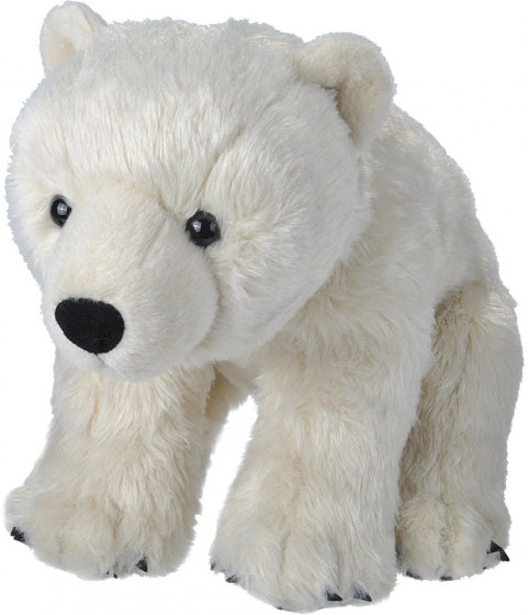 knuffel ijsbeer junior 40 cm pluche wit