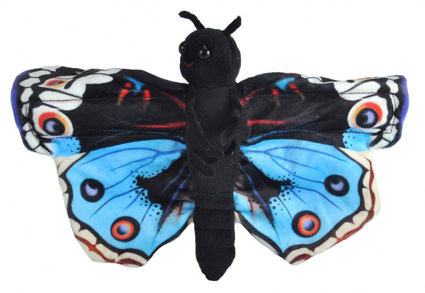 knuffel junoniavlinder junior 20 cm pluche zwart