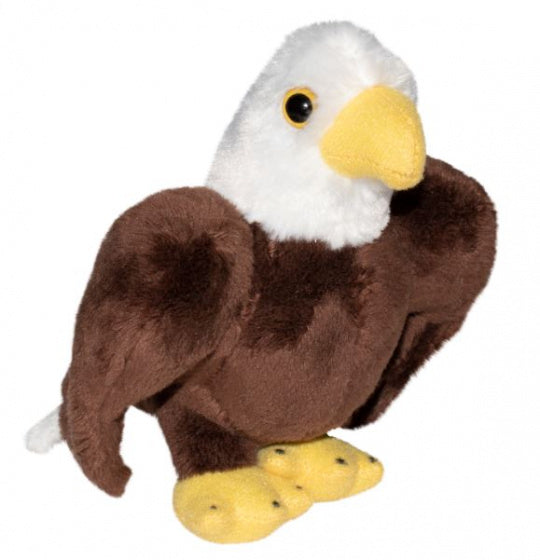 knuffel Kale Adelaar junior 13 cm pluche bruin