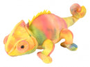 knuffel kameleon junior 20 cm pluche oranje/geel
