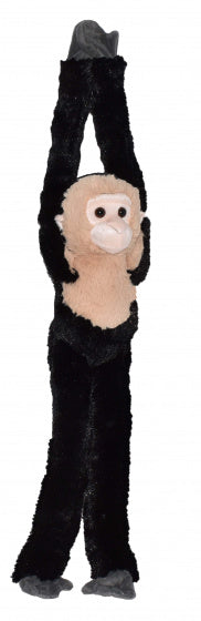 knuffel kapucijnaap junior 51 cm pluche zwart