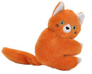 knuffel Kat junior 12 cm pluche oranje