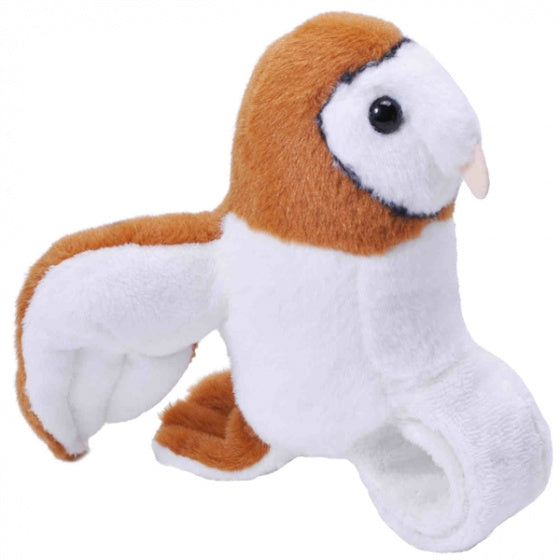 knuffel kerkuil 30 cm pluche bruin/wit