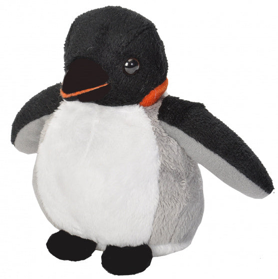 knuffel kiezerspinguïn 13 cm pluche zwart/wit