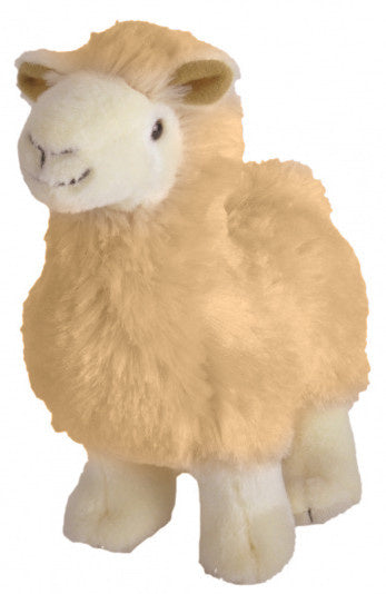 knuffellama junior 17 cm pluche bruin/beige