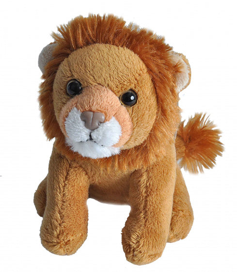 knuffel leeuw junior 13 cm pluche lichtbruin