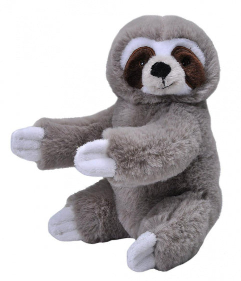 knuffel luiaard Ecokins Mini junior 20 cm pluche grijs