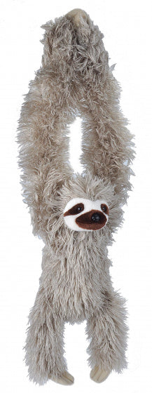 knuffel luiaard junior 50 cm pluche grijs/wit
