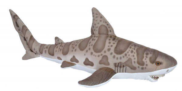 knuffel luipaardhaai junior 50 cm pluche grijs
