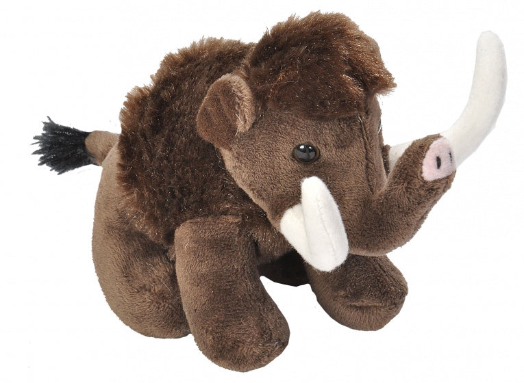 knuffel mammoet junior 13 cm pluche bruin