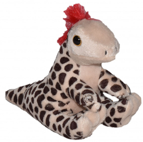 knuffel NHM Utahraptor 8 cm pluche bruin