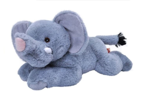 knuffel olifant Ecokins Mini junior 20 cm pluche blauw