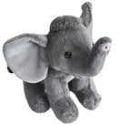 knuffel olifant junior 13 cm pluche grijs