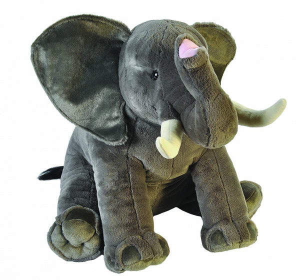 knuffel olifant junior 76 cm pluche grijs