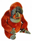 knuffel orang-oetan junior 76 cm pluche oranje/grijs