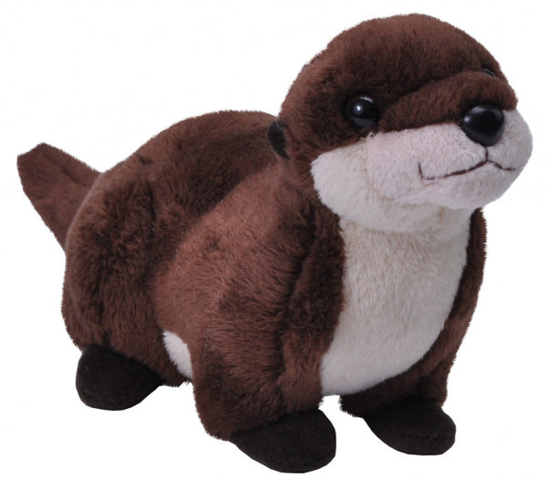 knuffel otter junior 20 cm pluche bruin