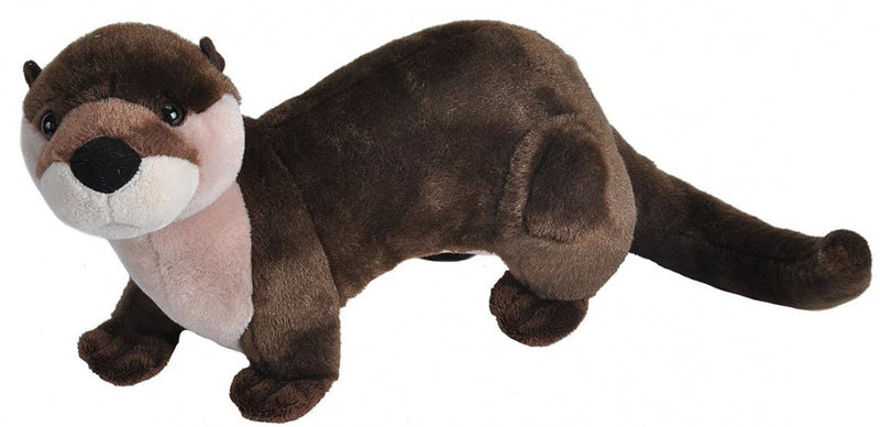 knuffel otter junior 38 cm pluche bruin/beige