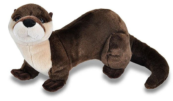 knuffel otter junior 38 cm pluche bruin/beige
