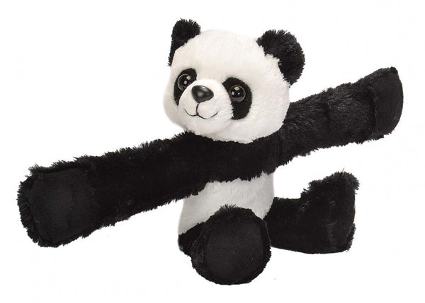 knuffel panda junior 20 cm pluche zwart/wit