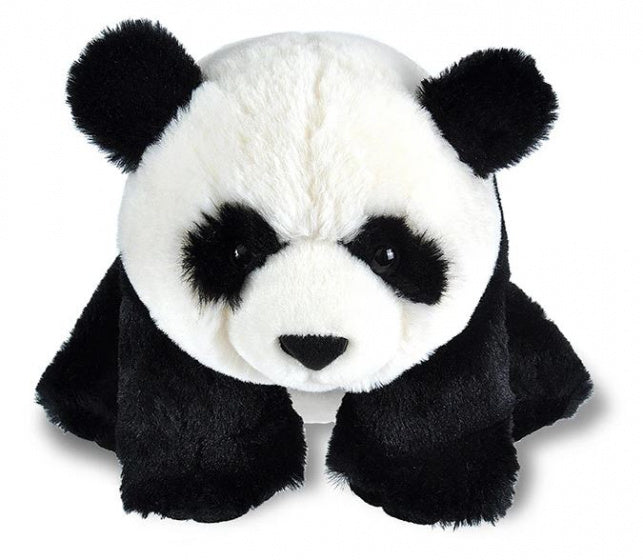 knuffel panda junior 30 cm pluche zwart/wit