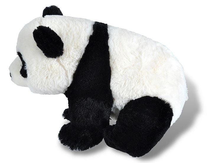 knuffel panda junior 30 cm pluche zwart/wit