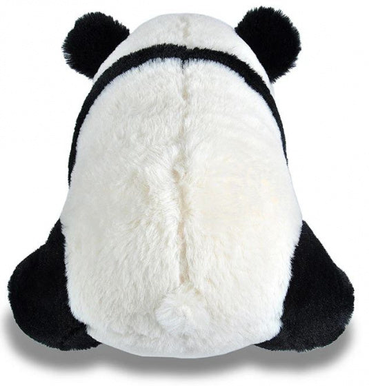 knuffel panda junior 30 cm pluche zwart/wit