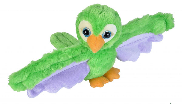 knuffel papegaai junior 20 cm pluche groen