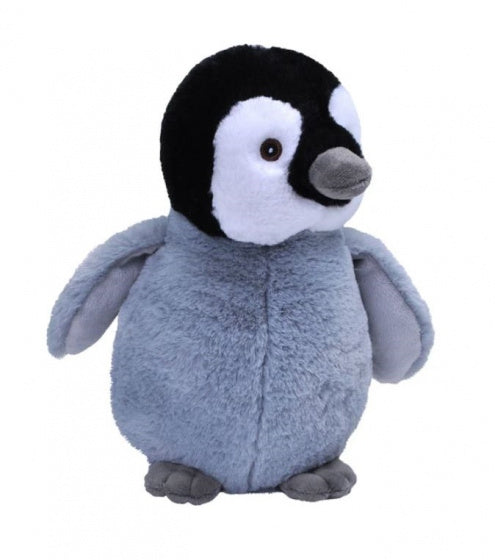 knuffel pinguïn baby Ecokins junior 30 cm pluche grijs