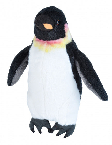 knuffel pinguïn junior 30 cm pluche wit/zwart