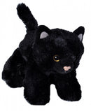 knuffel poes junior 18 cm pluche zwart