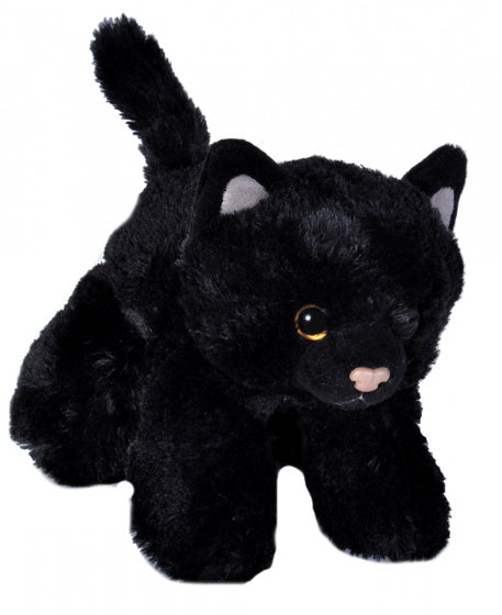 knuffel poes junior 18 cm pluche zwart