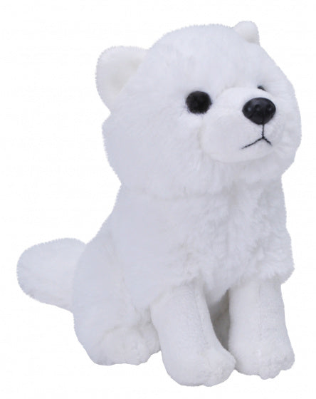 knuffel poolvos junior 13 cm pluche wit