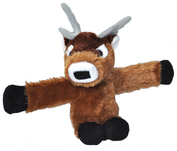 knuffel rendier junior 20 cm pluche bruin/zwart