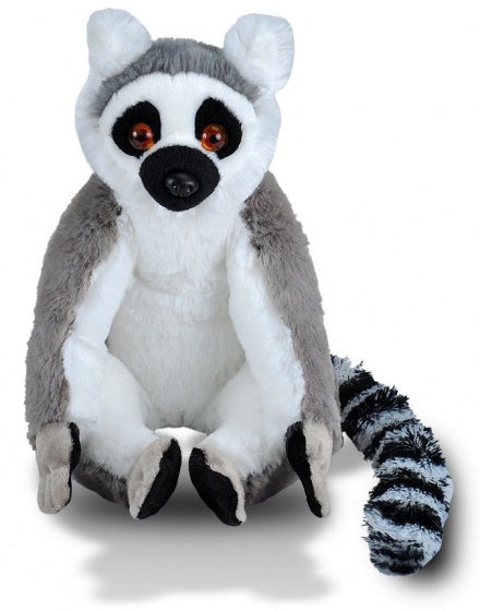 knuffel ringstaartmaki junior 30 cm pluche wit