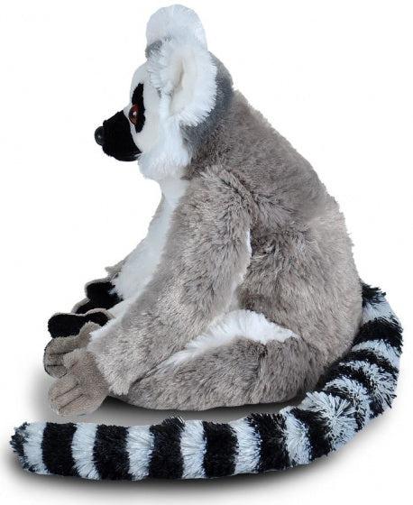 knuffel ringstaartmaki junior 30 cm pluche wit