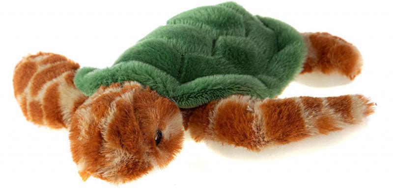 knuffel schildpad 22 cm pluche bruin/groen