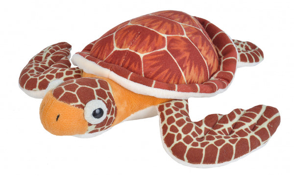 knuffel schildpad junior 30 cm pluche bruin
