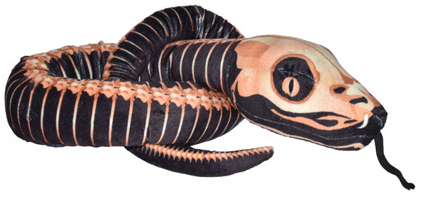 knuffel Skeleton slang 137 cm pluche zwart