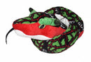 knuffel slang junior 137 cm pluche wit/rood