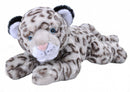 knuffel sneew luipaard Ecokins junior 30 cm pluche grijs