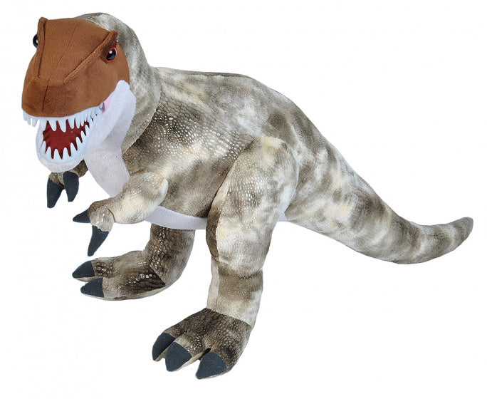 knuffel T-Rex 63 cm pluche grijs