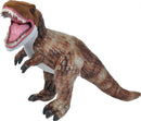 knuffel T-Rex junior 28 cm polyester bruin/grijs