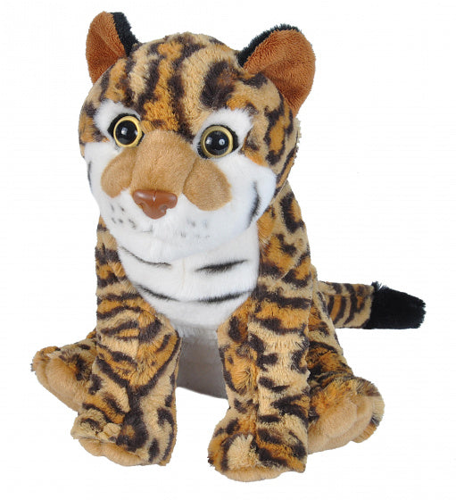 knuffel tijger junior 30 cm pluche bruin/wit