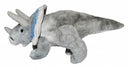 knuffel Triceratops 25 cm pluche grijs/blauw
