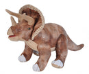 knuffel Triceratops 63 cm pluche bruin