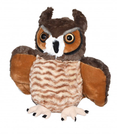 knuffel uil junior 30 cm pluche bruin