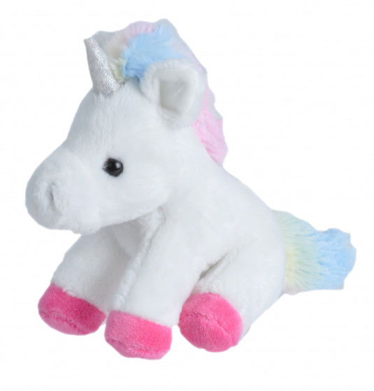 knuffel unicorn meisjes 13 cm pluche wit
