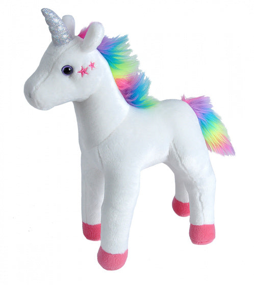 knuffel unicorn meisjes 29 cm pluche wit
