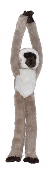 knuffel vervetaap junior 51 cm pluche bruin/wit