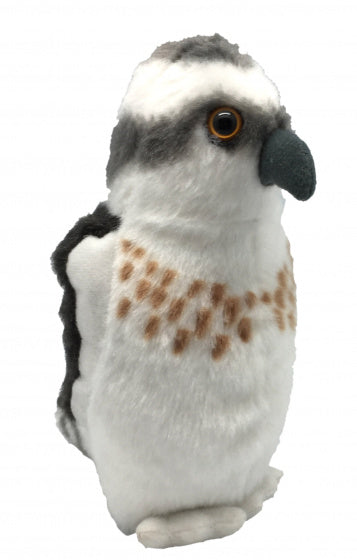 knuffel visarend junior 13 cm pluche grijs/wit